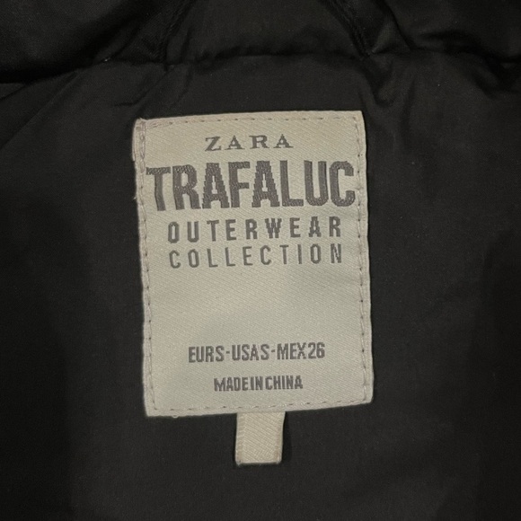 Zara Trafaluc Collection Vest with Removable Faux Fur Hood Lining Women’s Small - Picture 5 of 5